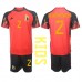 Belgien Toby Alderweireld #2 Barnkläder Hemma matchtröja till baby VM 2022 Kortärmad (+ Korta byxor) Billigt